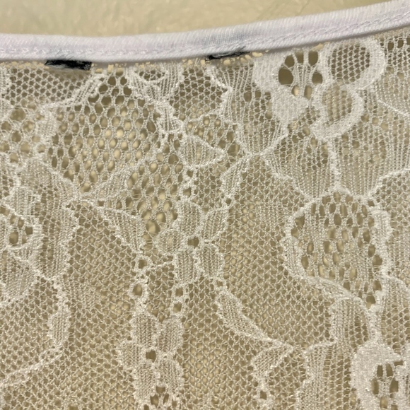 Guess Jeans | Y2K Vibes Graphic Logo Embellished Rhinestone Lace Tie Front Top - Picture 5 of 8